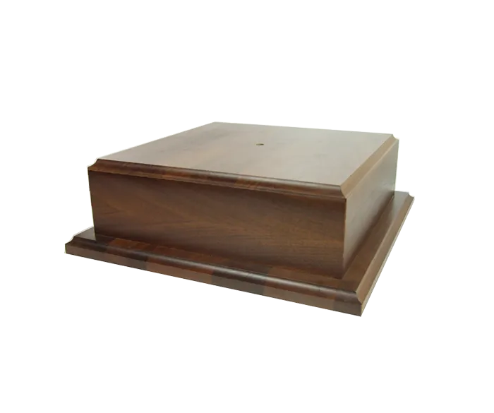 Walnut Low Profile Box Base