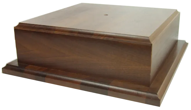 Walnut Low Profile Box Base