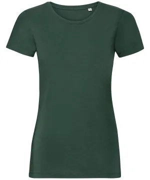 Womens pure organic tee | Bottle Green